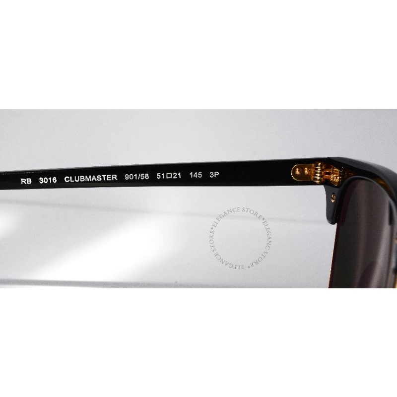 Kính mát RayBan CHÍNH HÃNG Clubmaster  RB3016 901/58 Unisex Polarized