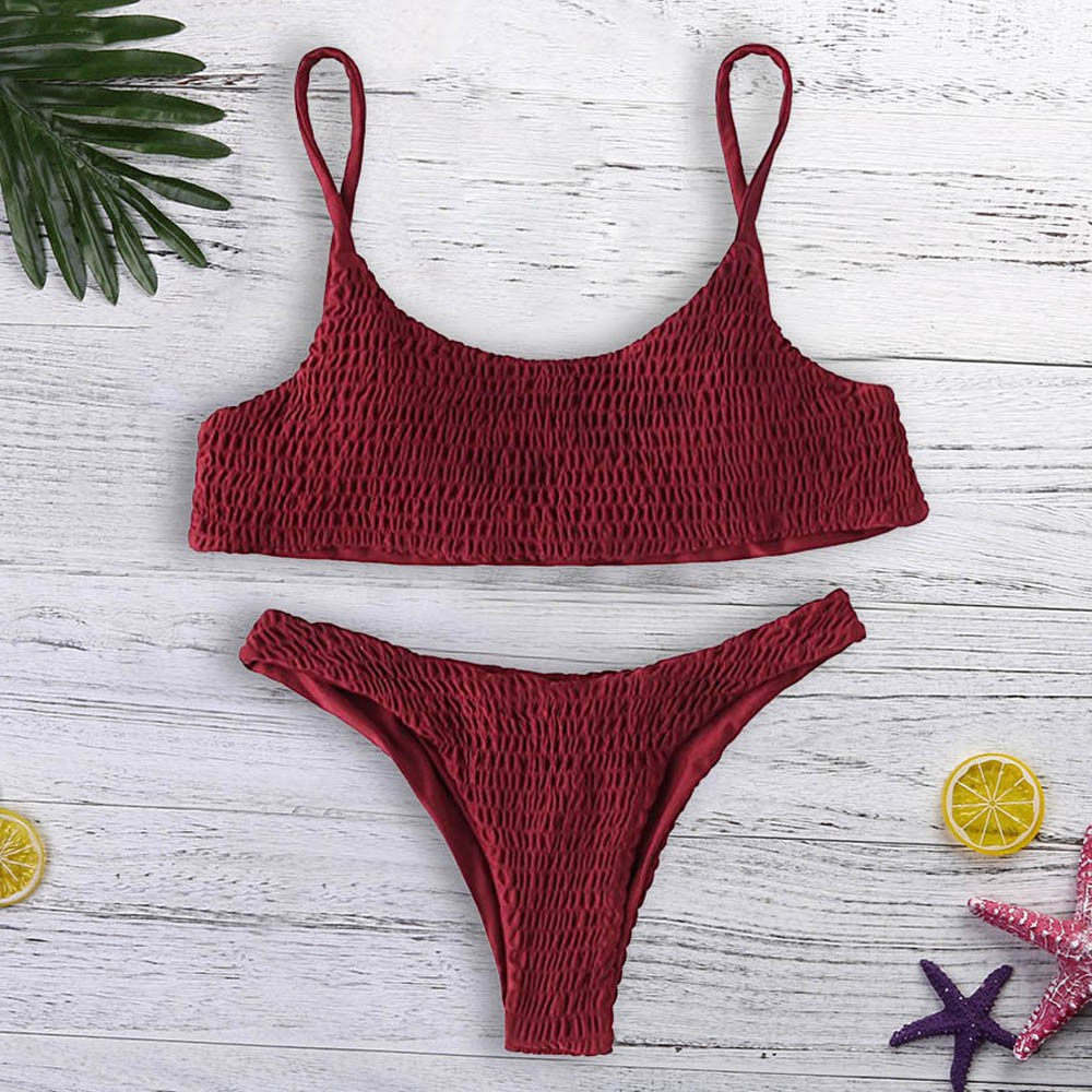 Bộ đồ tắm bikini hai mảnh không có miếng đệm nâng ngực quyến rũ cho nữ | WebRaoVat - webraovat.net.vn