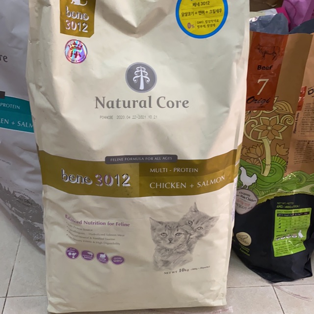 10kg THỨC ĂN NATURAL CORE C3 BENE 3012 CHO MÈO THỊT GÀ &amp; CÁ HỒI
