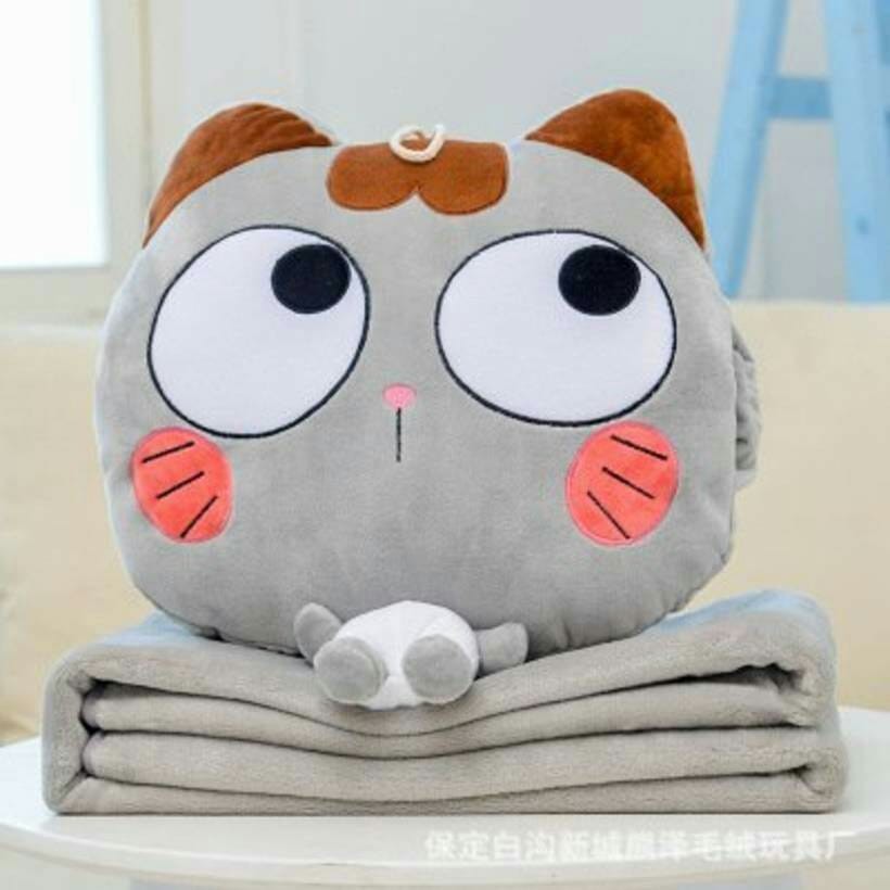 Bộ Chăn Gối 3 Trong 1 Hình Totoro - Chăn Gối Văn Phòng