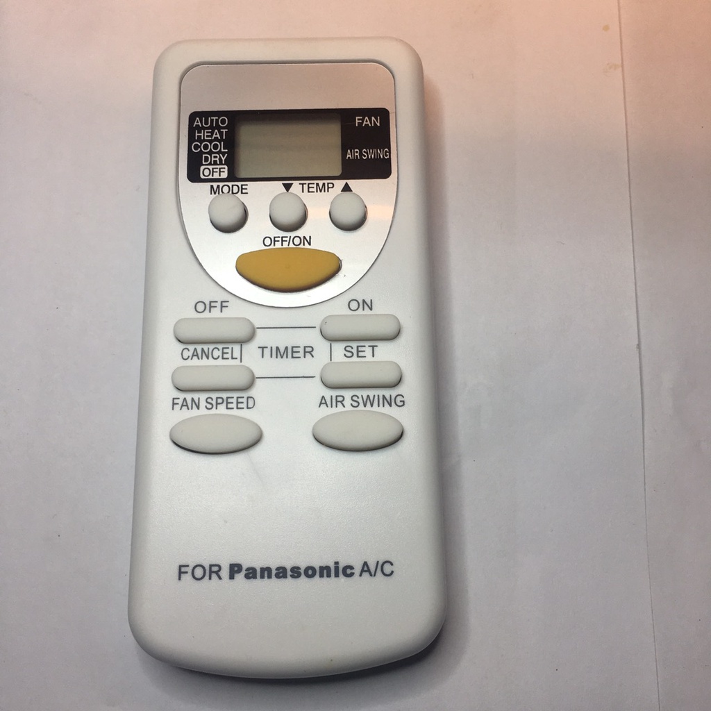 Điều khiển Quạt điều hoà Panasonic nút vàng mặt trăng A75C665