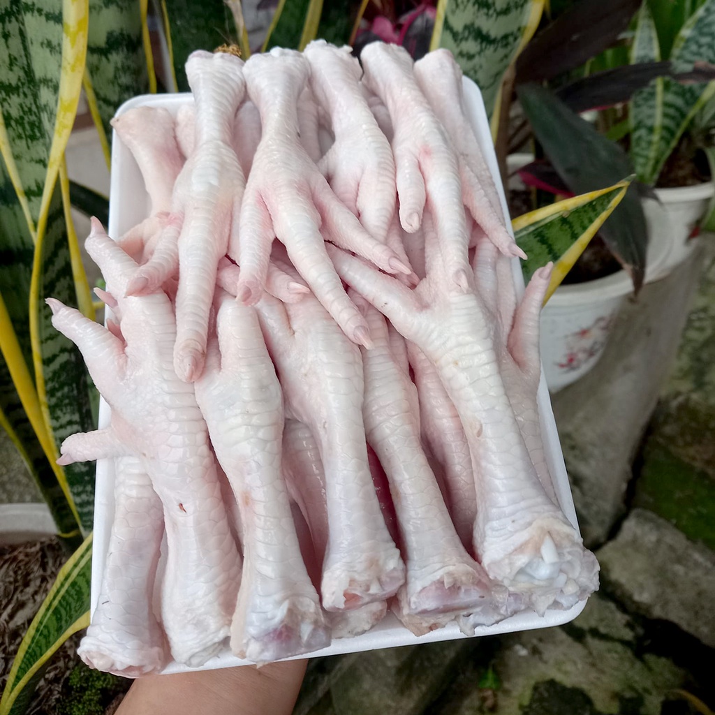 Chân Gà Có Xương |Chân Gà Nguyên Xương khay 1kg hàng tươi ngon to đều - Ship Hỏa Tốc HN