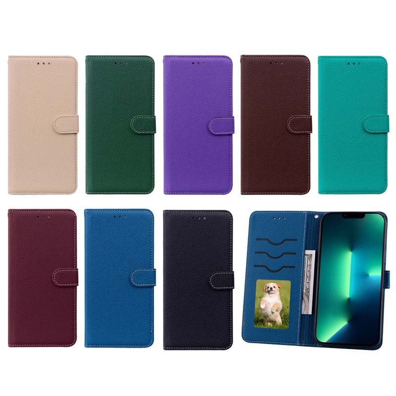 Ốp Lưng Điện Thoại Dạng Ví Da Lật Dành Cho iPhone 6s 7 8 Plus X XR XS MAX