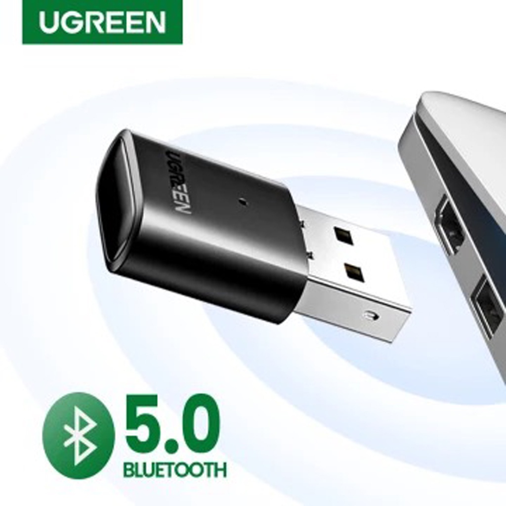 USB Bluetooth 5.0 Dành Cho Laptop, PC Cao Cấp UGREEN US192 CM390 Chính Hãng