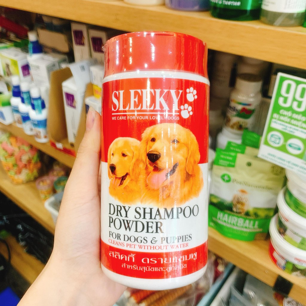 Phấn tắm khô cho chó mèo Sleeky - Made in Thailand