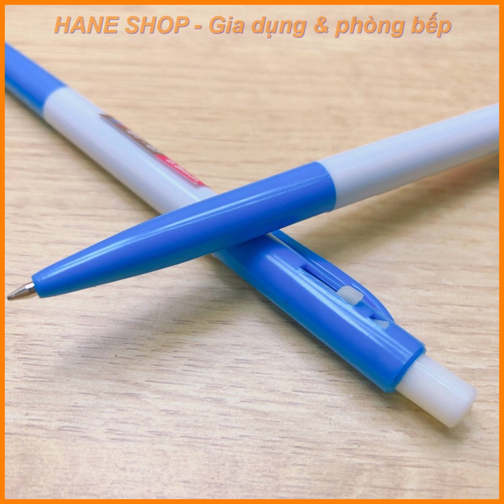 Combo 5 cây Bút bi bấm hiệu DT-07 đầu viết 0.8mm - 2 màu xanh và đỏ - viết êm tay