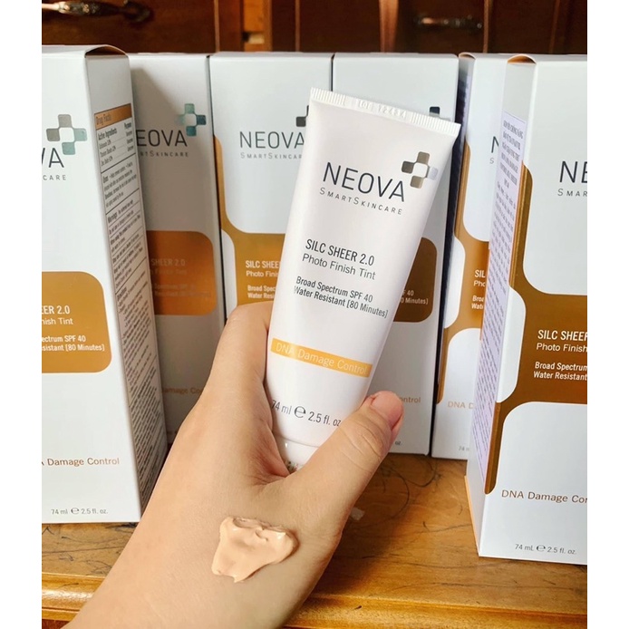 Kem chống nắng NEOVA SILC SHEER 2.0 Photo Finish Tinted SPF40 74ml