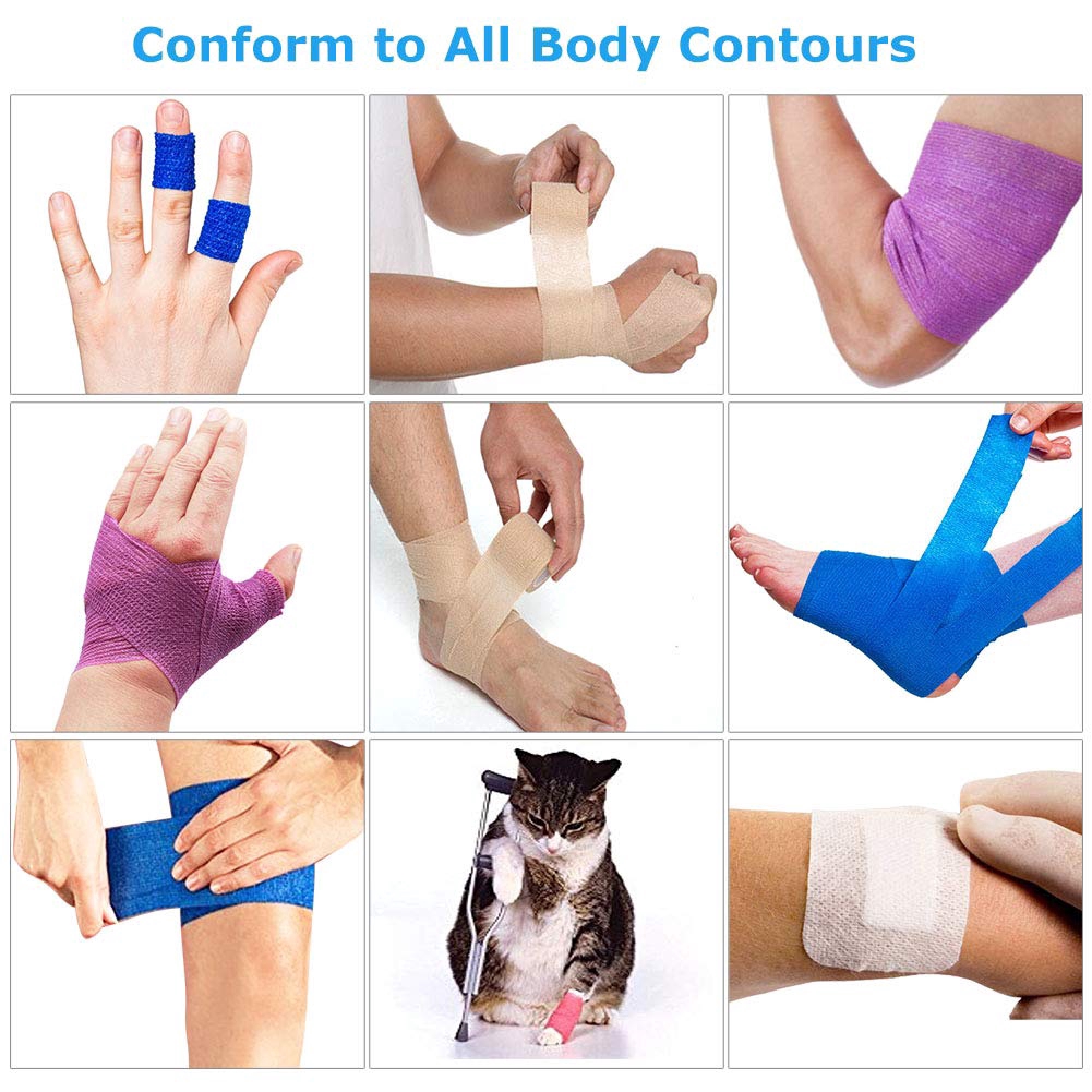 Elastic Self-Adhesive First Aid Medical Treatment Bandage / Household Health Care Accessories