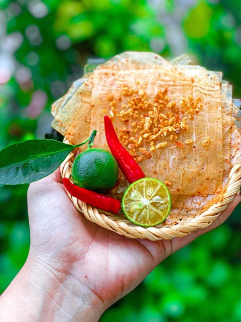Bánh tráng tỏi muối nhuyễn siêu cay