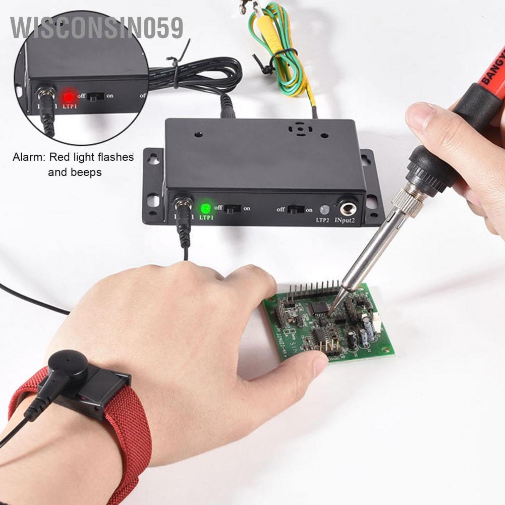 Màn hình giám sát trực tuyến báo động trạm đôi vòng tĩnh 401-Ⅱ 100-240V 【Wisconsin059】