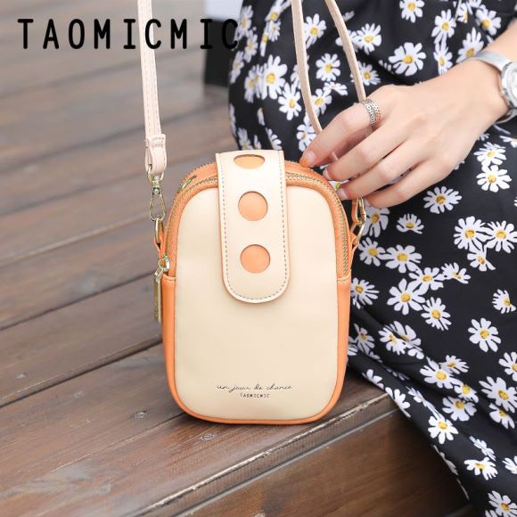 Túi Đeo Chéo Nữ Chính Hãng TAOMICMIC Phong Cách Retro Phối 2 Màu Đẹp Sang Trọng Trẻ Trung TM18 - Mimoza.vn