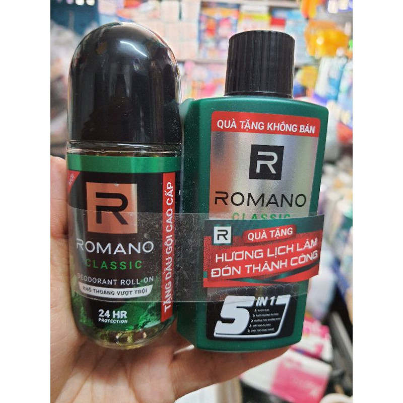 Lăn khử mùi Romano Classic 50ml (tặng 1 DG 60gr)