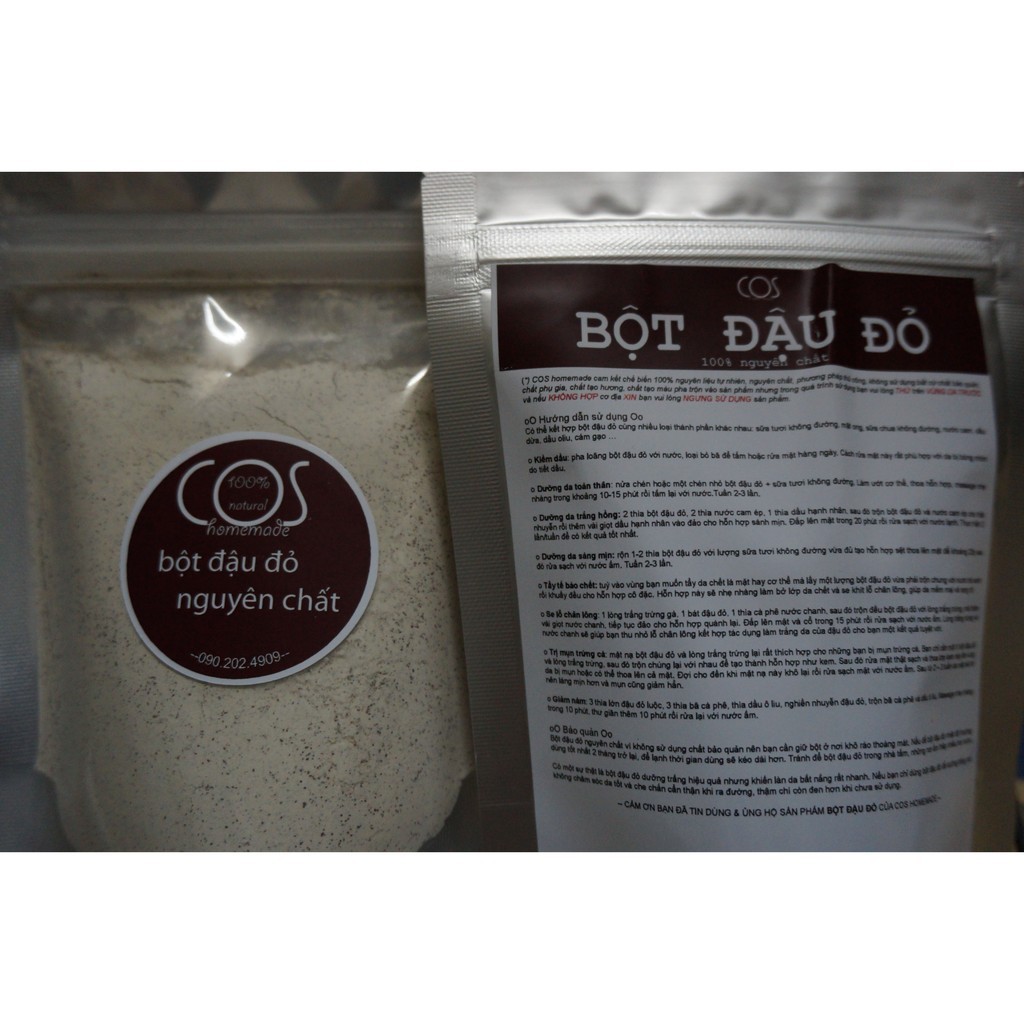 [500g] Bột đậu đỏ nguyên chất