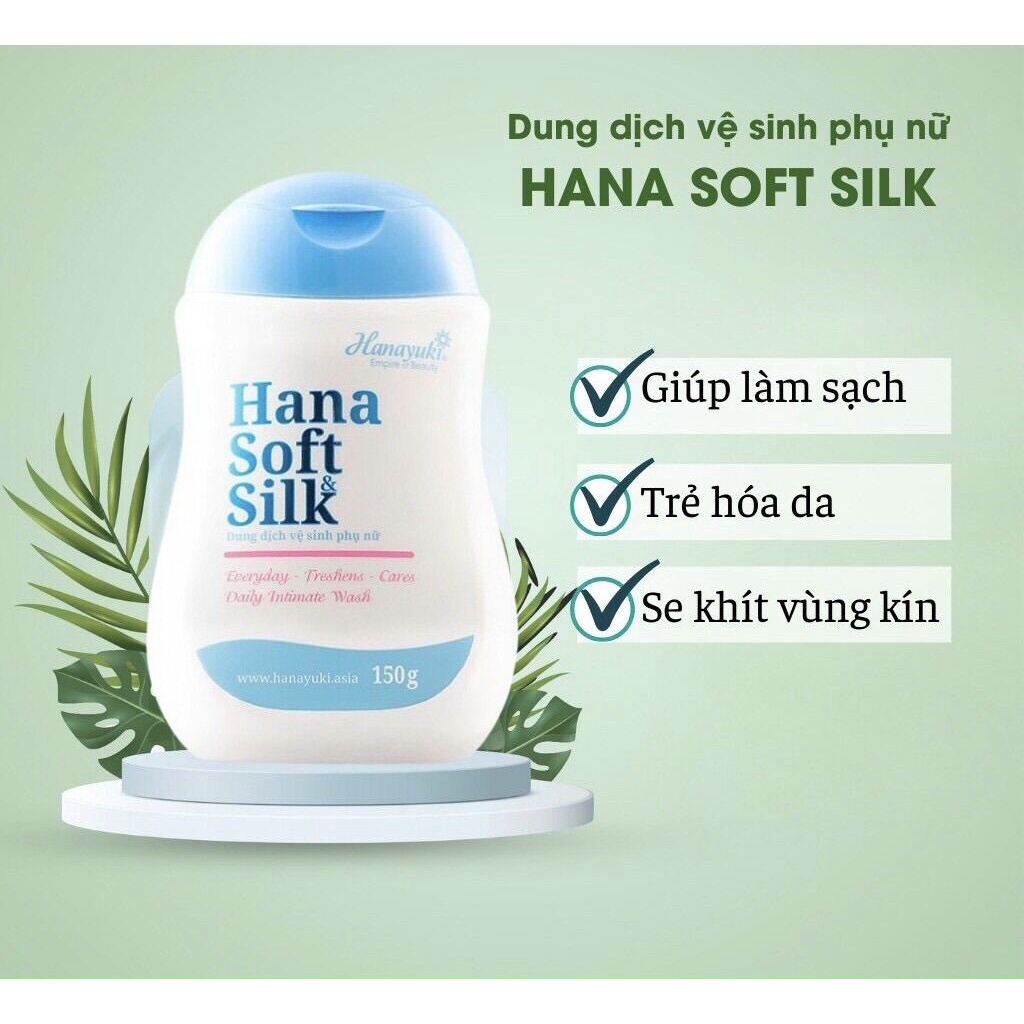 Dung dịch vệ sinh nam & nữ Hanayuki - Hana VB Soft Silk 150ml