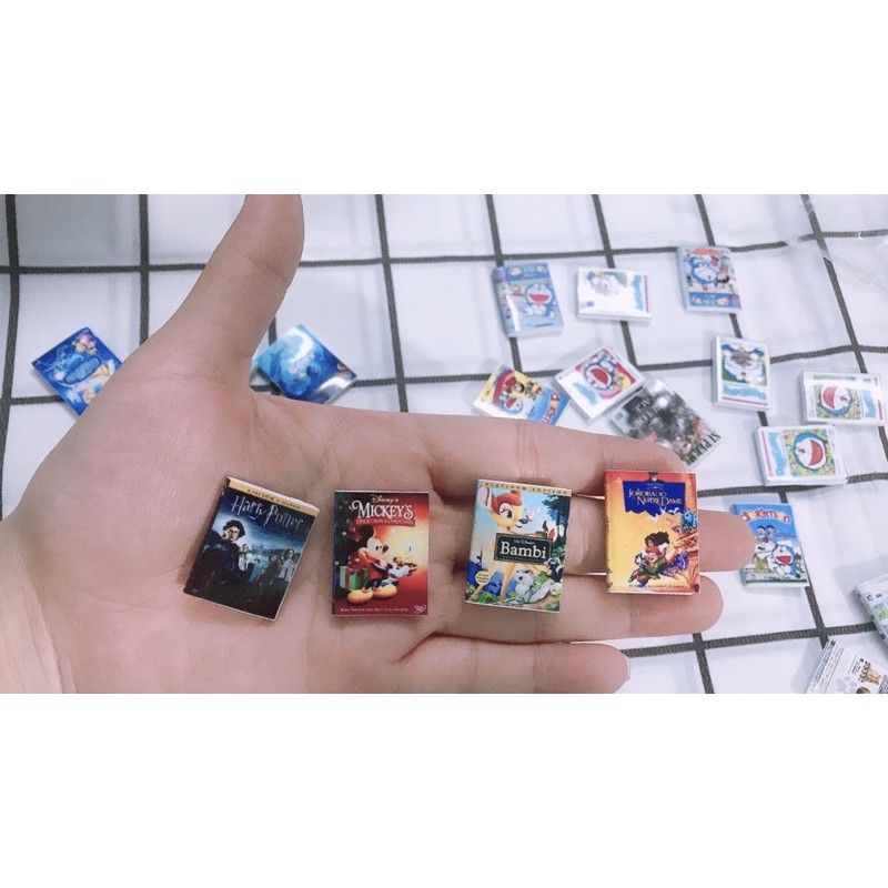 Mô hình truyện, sách mini trang trí nhà búp bê