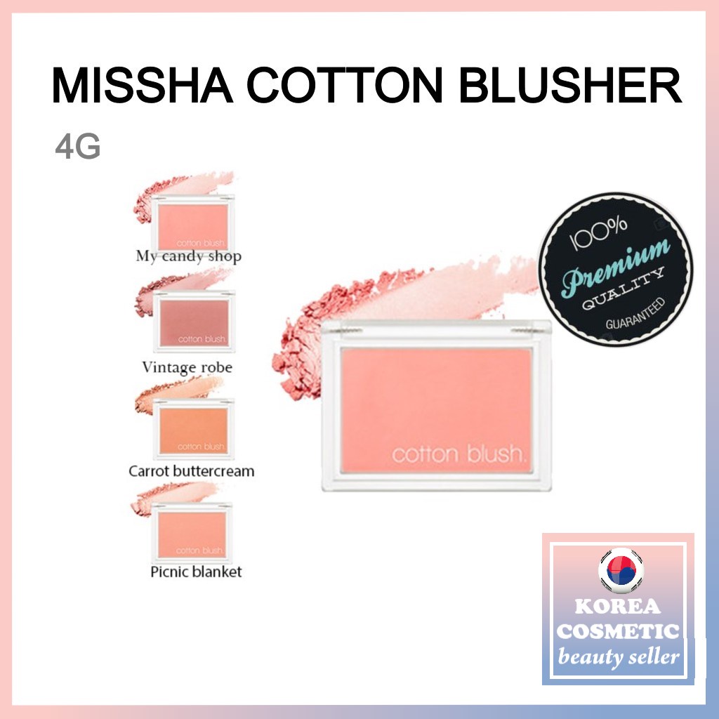 Phấn Má Hồng MISSHA Cotton Blusher 4g CLOUDORIS