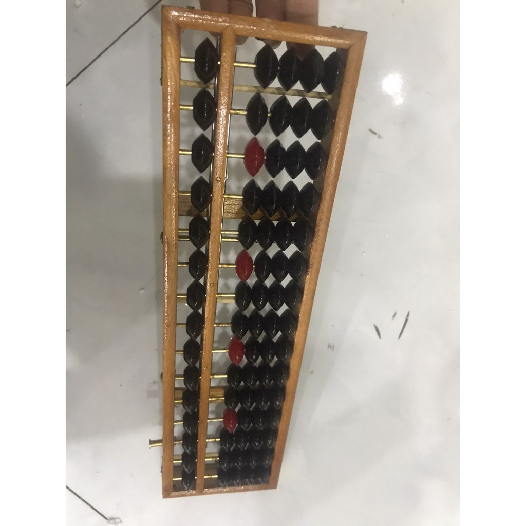 Bàn tính gẩy Soroban phát triển kỹ năng- Gỗ cao cấp 15 cột Bền Đẹp