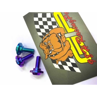 Ốc 5li15 có gờ đường kính 14mm Titan Gr5 gắn dàn áo xe Winner X , Msx chống rung lắc , ốc mặt đồng hồ Sonic màu