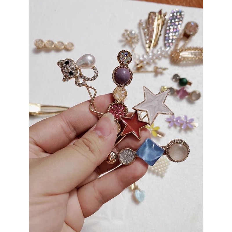 Set 5 món đa năng( cặp tóc - kẹp tóc - cài áo) - Combo 5 kẹp tóc siêu xinh- Vỉ 5 kẹp tóc cao cấp