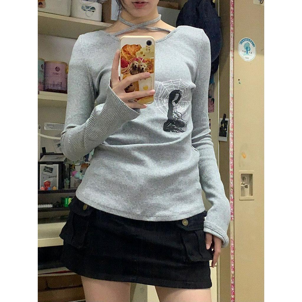 EOENKKY áo phông áo thun nữ croptop baby tee Thời trang hàn quốc A29J2HB 34Z230825