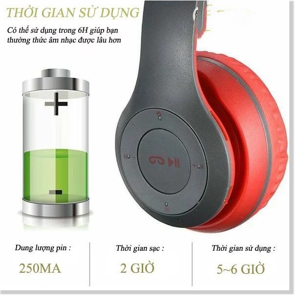 [ SALE 50%] Tai nghe chụp tai cao cấp bluetooth Growntech P47 có khe thẻ nhớ, phiên bản mới, nâng cấp mọi tính năng, chấ | BigBuy360 - bigbuy360.vn