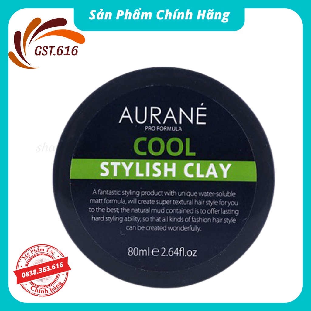 Sáp vuốt tóc AURANE cool stylish clay 80g tạo kiểu tóc hàng nhập
