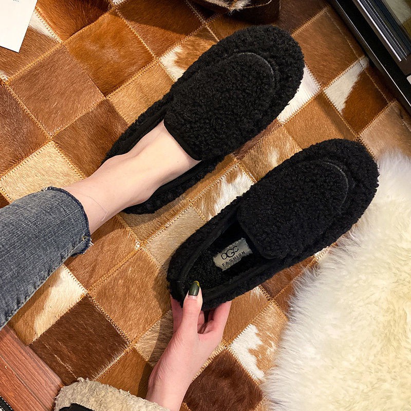 Giày Lười Lót Nhung Đế Bệt Thời Trang Dành Cho Nữ | BigBuy360 - bigbuy360.vn