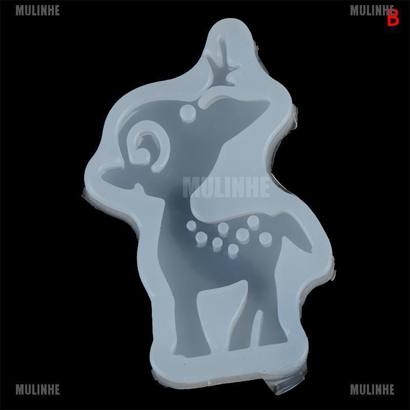 1 Khuôn Silicone Hình Hươu Giáng Sinh Diy Dùng Để Làm Đồ Trang Trí