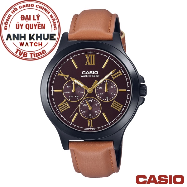 Đồng hồ nam dây da Casio Standard chính hãng Anh Khuê MTP-V300BL-5AUDF (41mm)