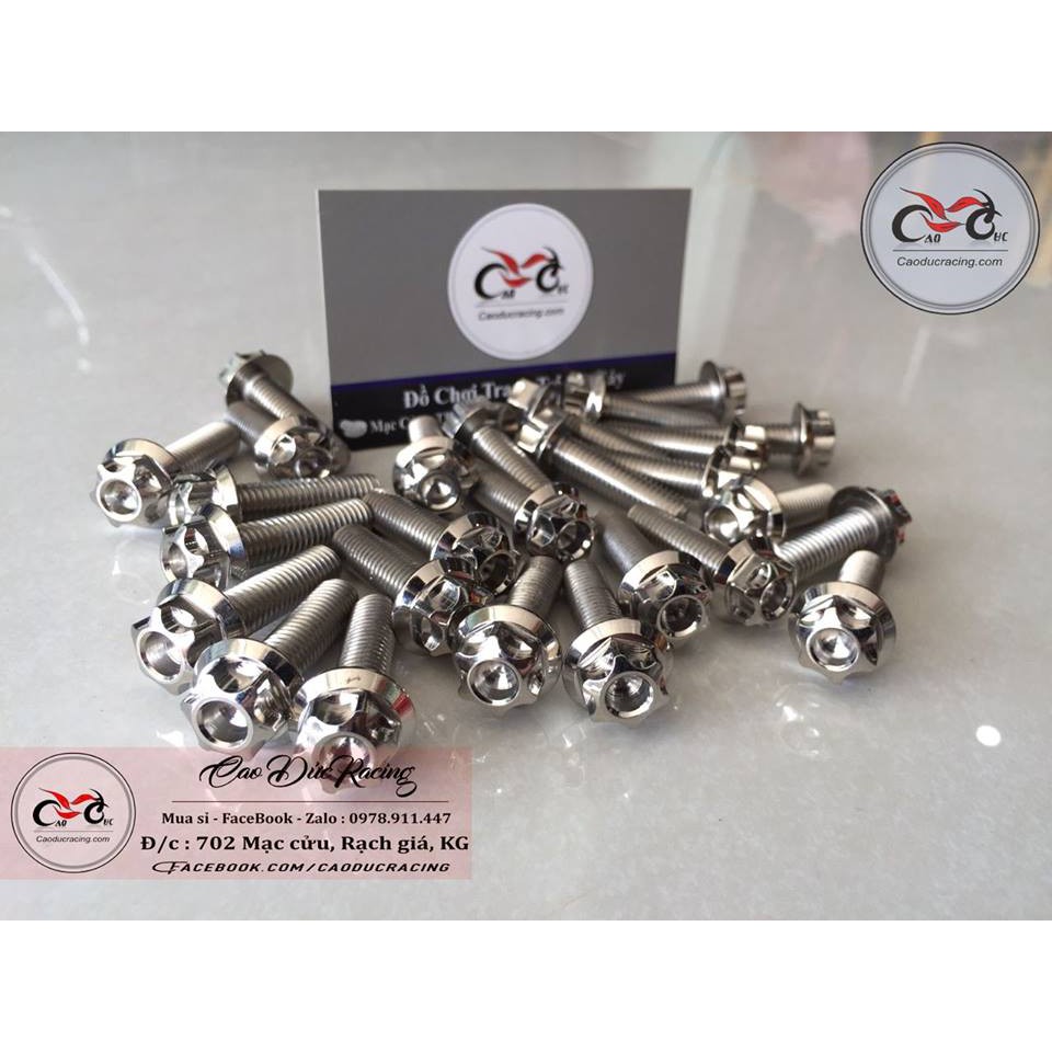 ốc Problot CNC 8x30 Trắng - (giá 1 con)