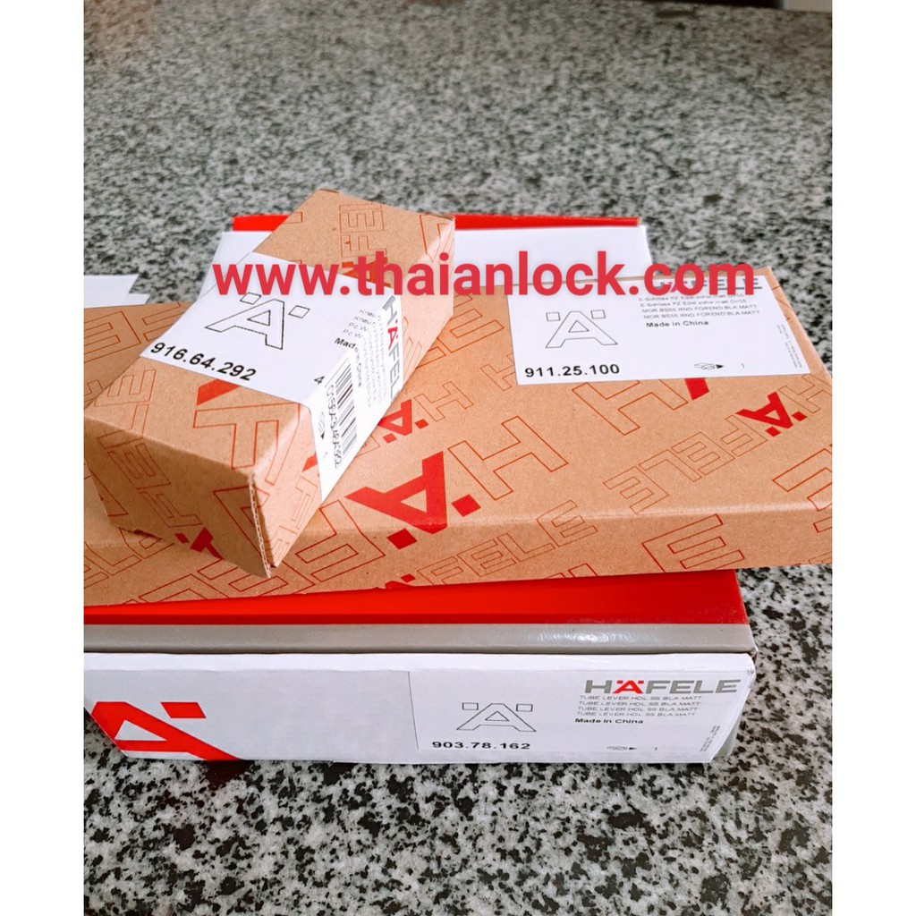 Tay nắm cửa inox đen mờ Hafele 903.78.162