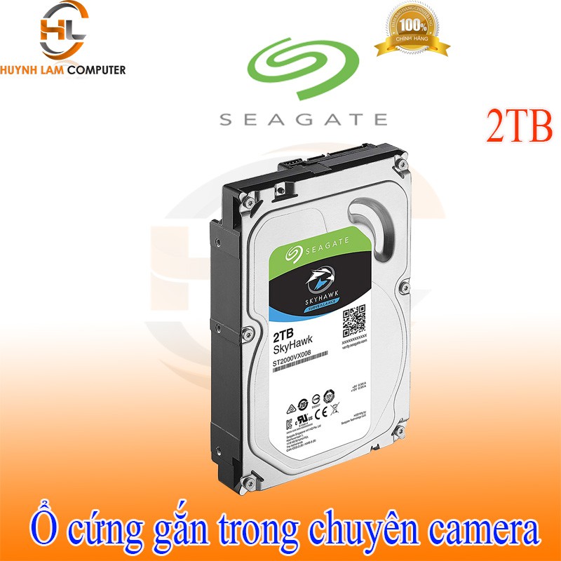 Ổ cứng HDD Seagate 2TB Skyhawk chuyên camera - Viễn Sơn phân phối