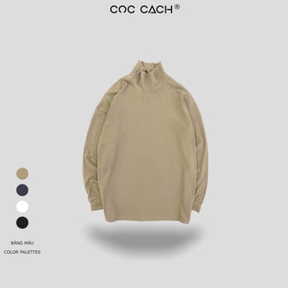 Áo nỉ nam nữ cổ lọ basic AD8210 by COCCACH