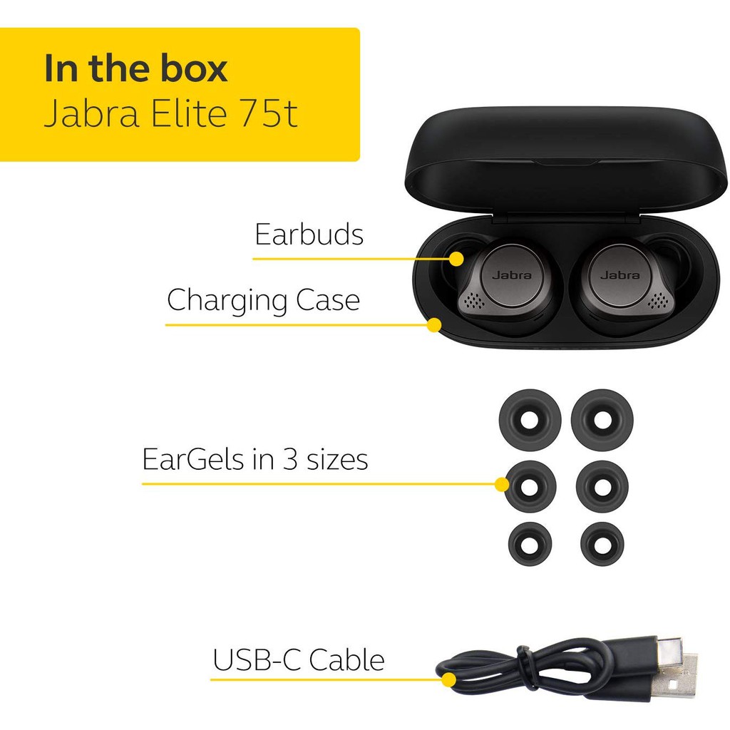 Tai Nghe Không Dây Giảm Ồn Jabra Elite 75t | BigBuy360 - bigbuy360.vn