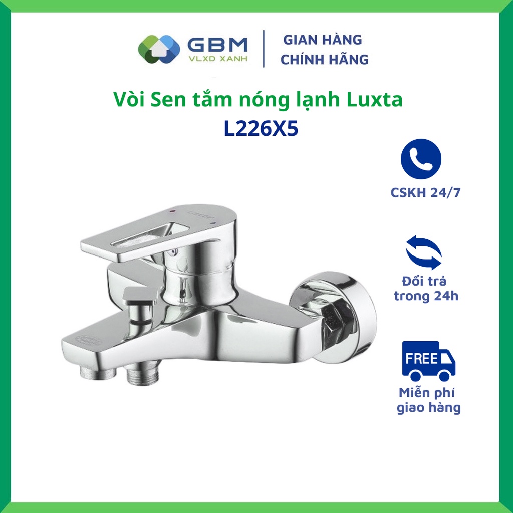 [Mã BMBAU300 giảm 10% đơn 499K] Vòi Sen Tắm Nóng Lạnh Luxta L2226SX5