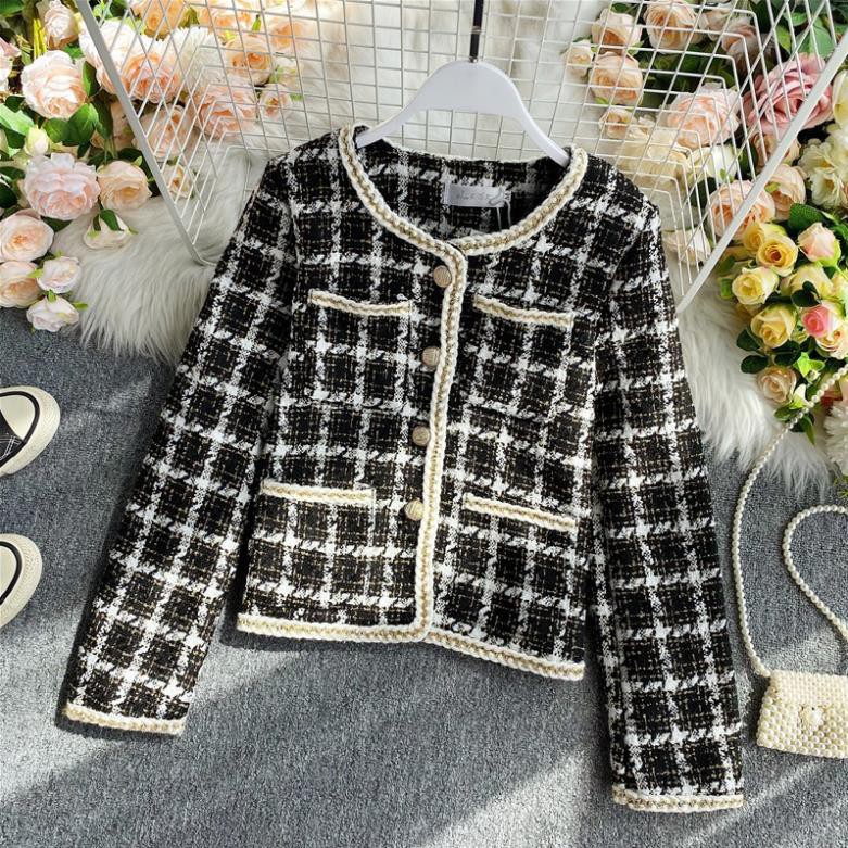 Áo khoác Tweed nữ đẹp hàng Quảng Châu cao cấp mẫu mới nhất 2020 - AK378