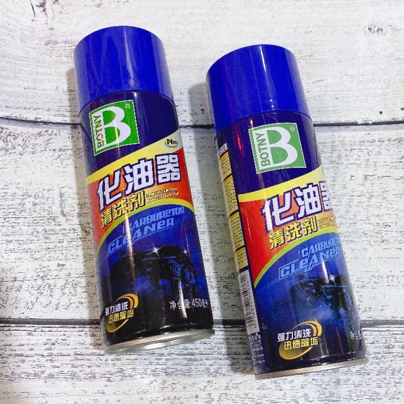 Chai xịt xúc bình xăng con vệ sinh họng ga kim phun béc phun siêu sạch Botny 450ml, nước rửa chế hòa khí
