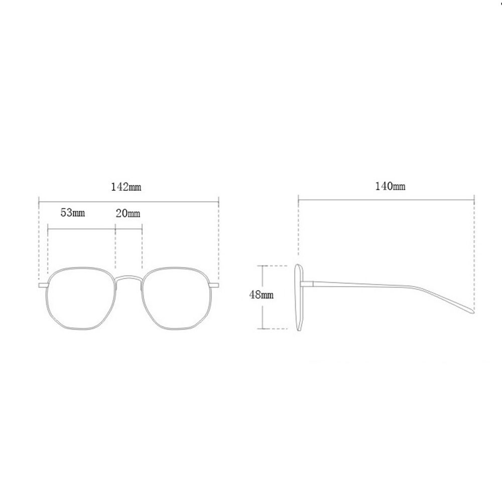 Mắt kính trong suốt chống bức xạ và ánh sáng xanh máy tính phong cách Hàn Quốc dành cho nam và nữ