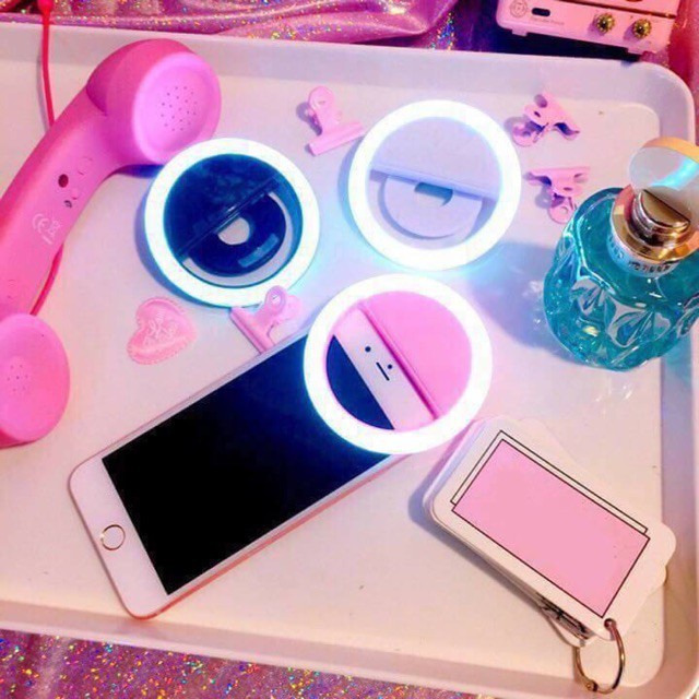 Đèn Selfie Chụp Hình Đèn Led Chụp Hình Đèn Selfie Light Mini Tròn Trợ Sáng Dùng Cho Các Loại Điện Thoại