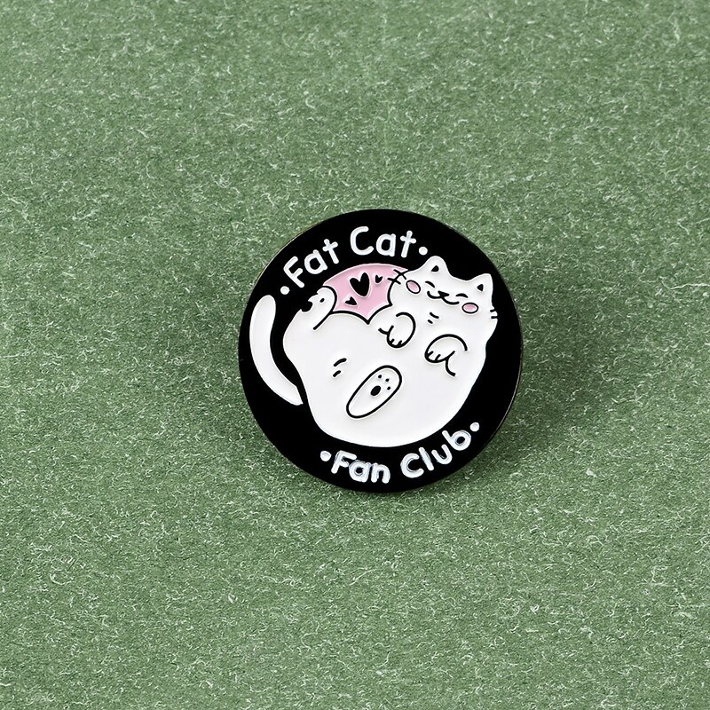 Huy hiệu cài áo hình chú mèo dễ thương