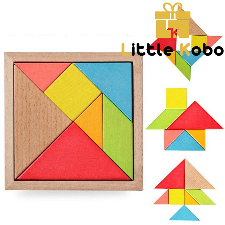 Đồ Chơi Trí Uẩn Tangram Ghép Hình Đồ Chơi Giáo Dục Trí Tuệ Phát Triển Tư Duy