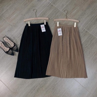 Chân váy xếp ly trơn dài