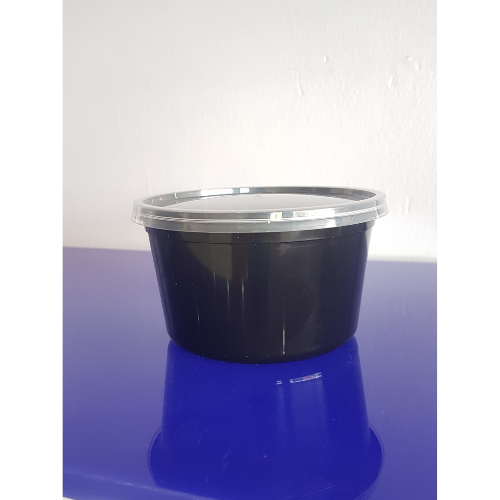 COMBO 50 HỘP NHỰA TRÒN ĐEN 500ML