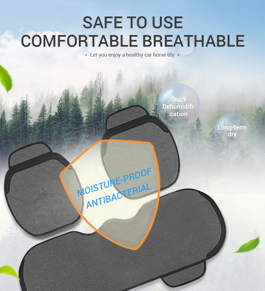 Bọc ghế ô tô SEAMETAL bằng vải lanh thoáng khí thời trang bốn mùa đa năng bảo vệ nội thất