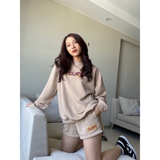Set quần áo thể thao năng động cá tính màu nâu