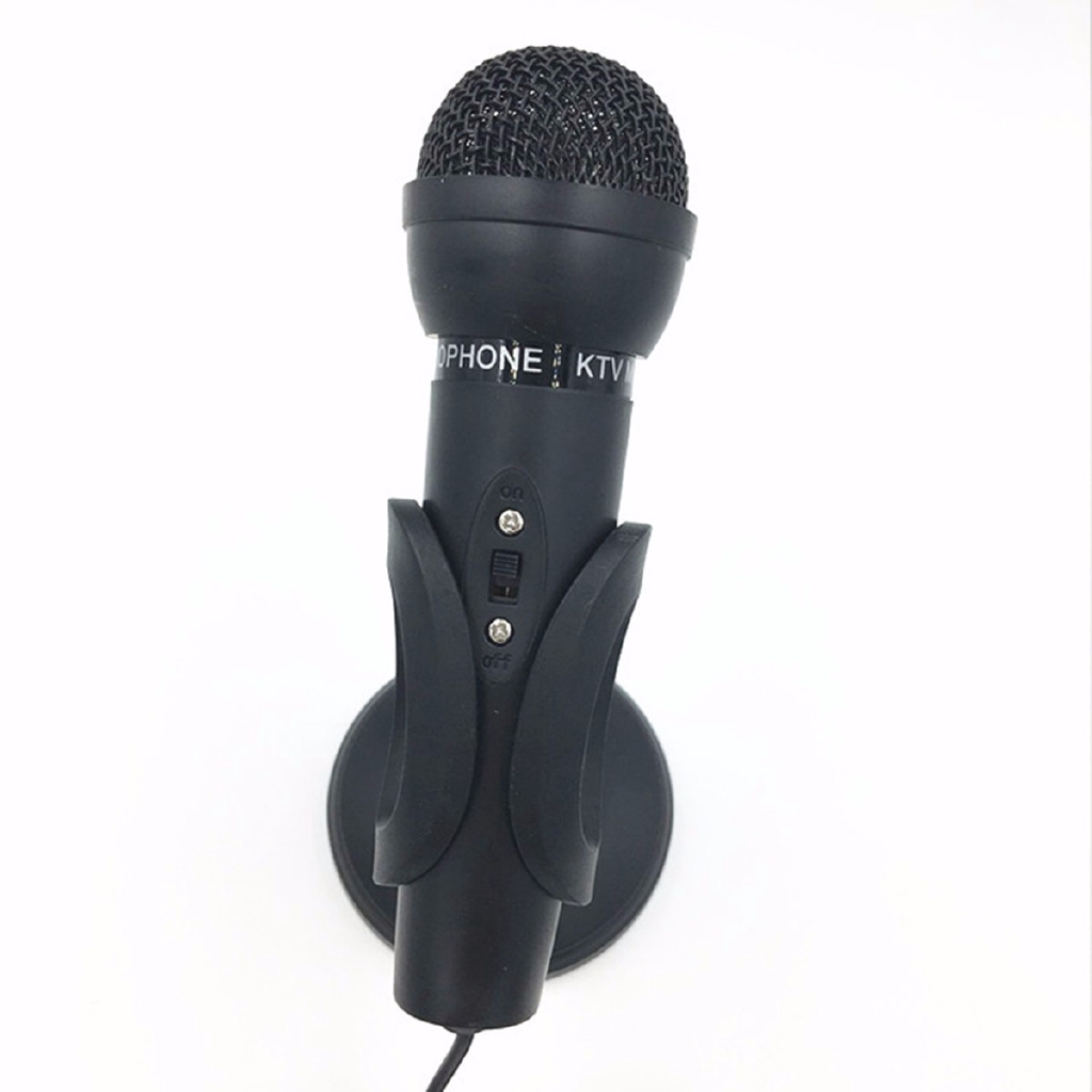 Microphone KTV mini hát karaoke dùng cho Laptop PC tiện lợi