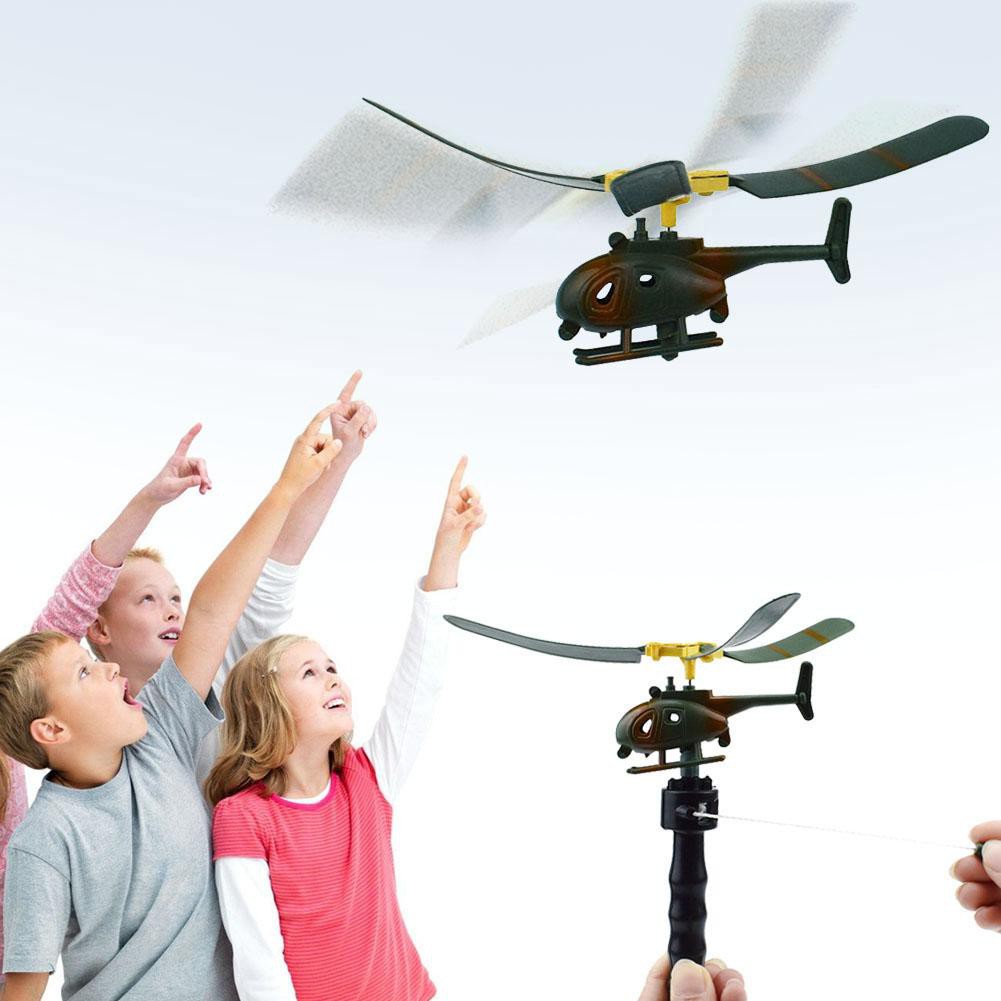Máy bay đồ chơi điều khiển bằng tay kéo vui nhộn cho bé