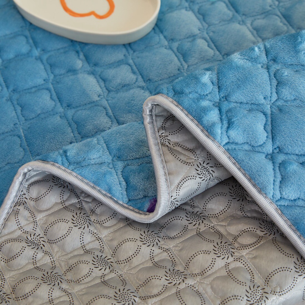 THẢM NỈ TUYẾT SỮA KHÁNG KHUẨN BEAR 3 IN 1, THẢM NỈ ĐA NĂNG CÓ CHUN CÀI 4 GÓC