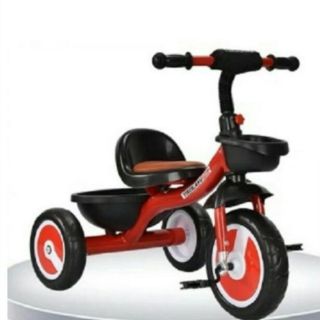 Xe đạp 3 bánh yên da cho bé từ 2 - 6tuổi có giỏ