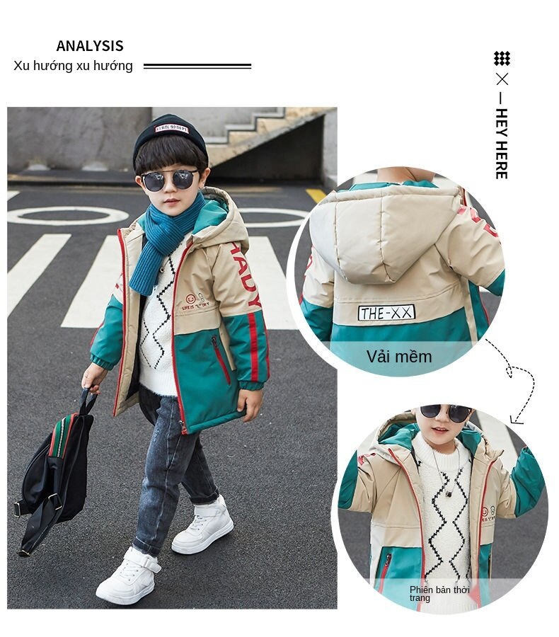 Boy Thick Coat Autumn And Winter Cotton Coat Kids Winter Coat